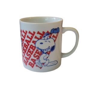 Vintage Snoopy Baseball Mug 1958